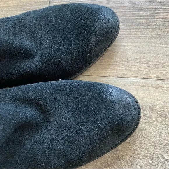 Dolce Vita Real Leather Suede Ankle Heeled Booties - Picture 7 of 12